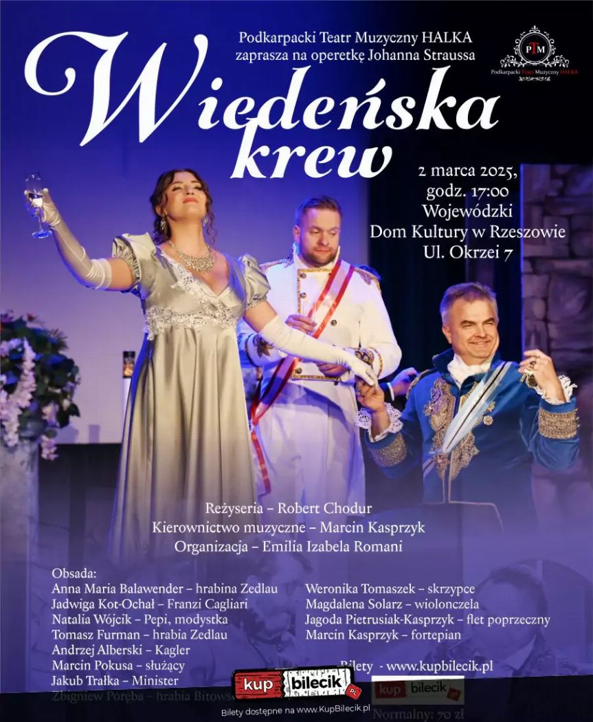 Operetka Wiedeńska Krew w Rzeszowie