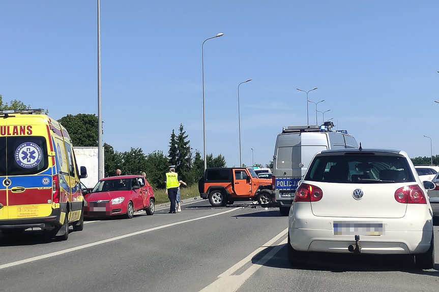 Wypadek na ulicy Rzeszowskiej w Głogowie Małopolskim