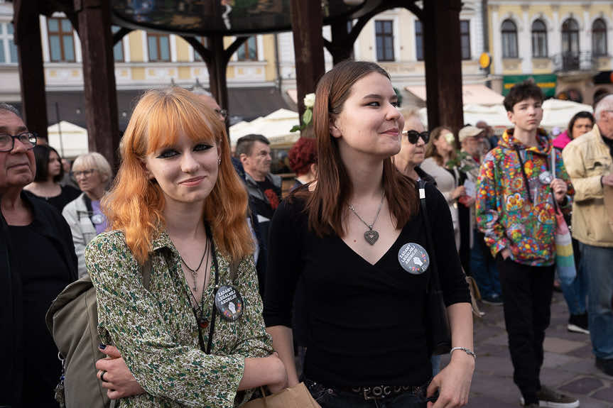 "Ani jednej więcej". Demonstracja na rynku w Rzeszowie