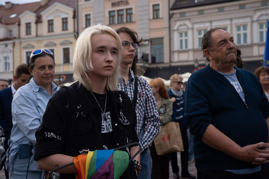 "Ani jednej więcej". Demonstracja na rynku w Rzeszowie