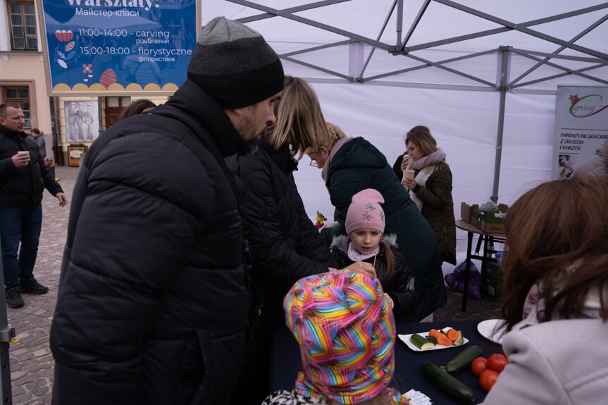 Jarmark polsko-ukraiński na rynku w Rzeszowie