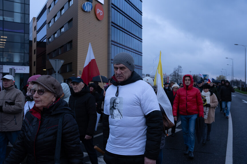 Marsz modlitewny ku pamięci Jana Pawła II w Rzeszowie