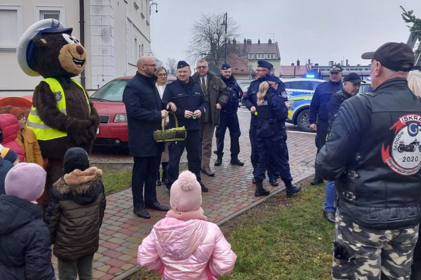 Odblaskowa choinka w Głogowie Małopolskim