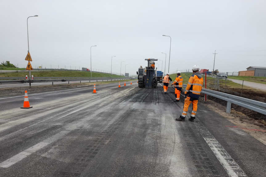 Pożar ciężarówki na S19 w Świlczy. Trwa naprawa nawierzchni