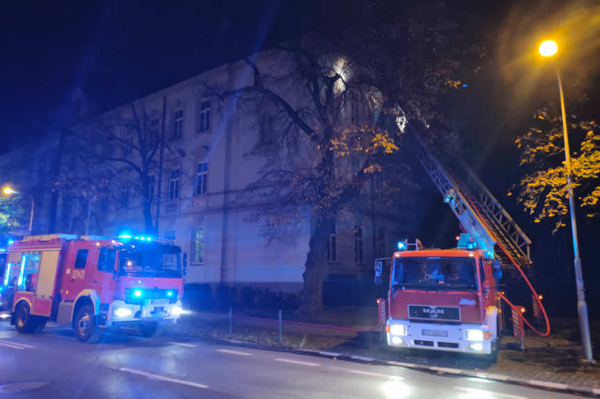 Pożar przy II LO w Rzeszowie