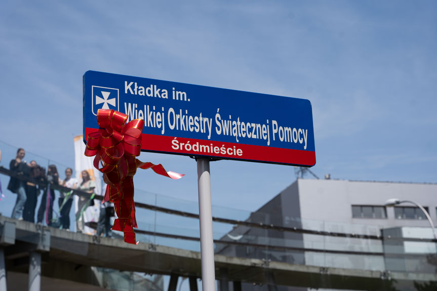 Wielka Orkiestra Świątecznej Pomocy oficjalnie patronem okrągłej kładki w Rzeszowie