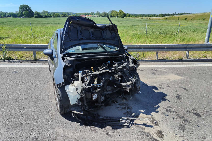 Wypadek na A4 w Palikówce