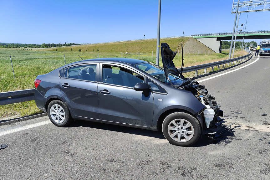 Wypadek na A4 w Palikówce