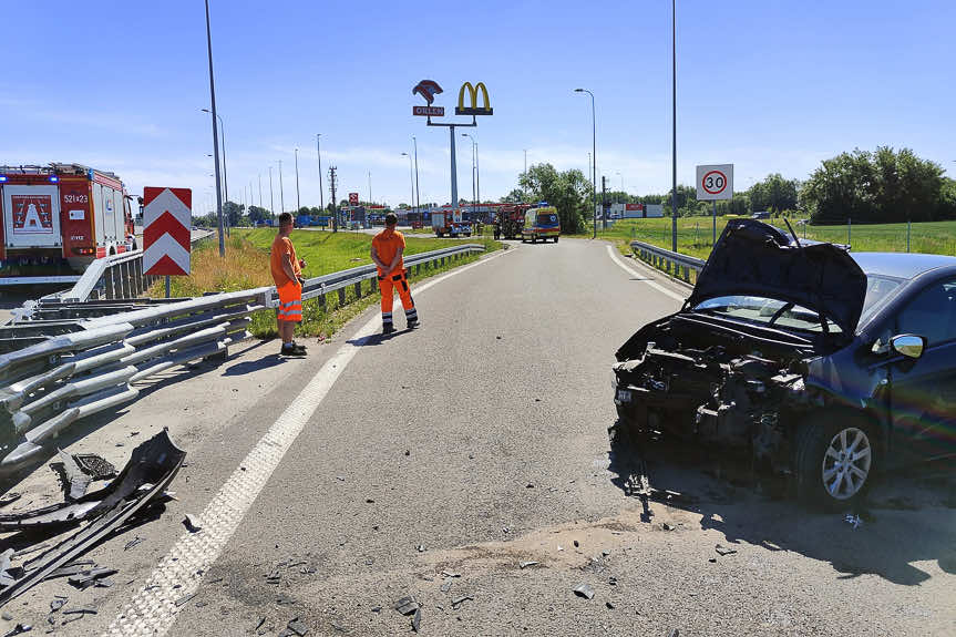 Wypadek na A4 w Palikówce