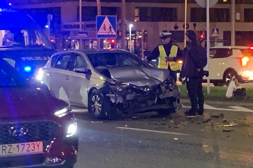 Wypadek na al. Powstańców Warszawy w Rzeszowie